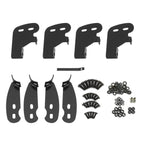 2004-2010 Dodge Durango/Chrysler Aspen 3" Black Stainless Steel Side Step Nerf Bars