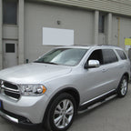 2011-2024 Dodge Durango 4DR 3" Black Stainless Steel Side Step Nerf Bars