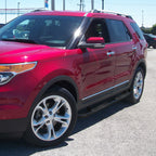2011-2019 Ford Explorer 4DR 3" Black Stainless Steel Side Step Nerf Bars