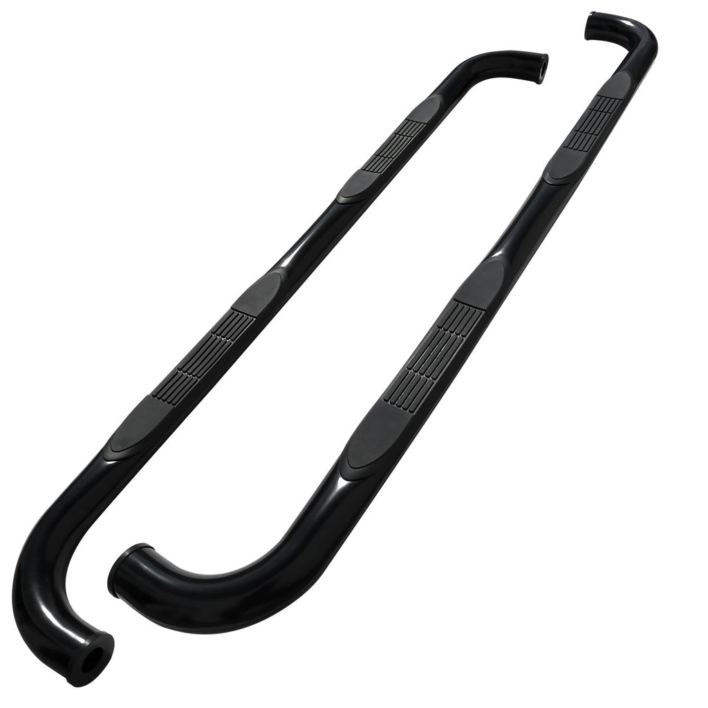 2004-2008 Ford F-150 Super Cab 3" Black Stainless Side Step Nerf Bars