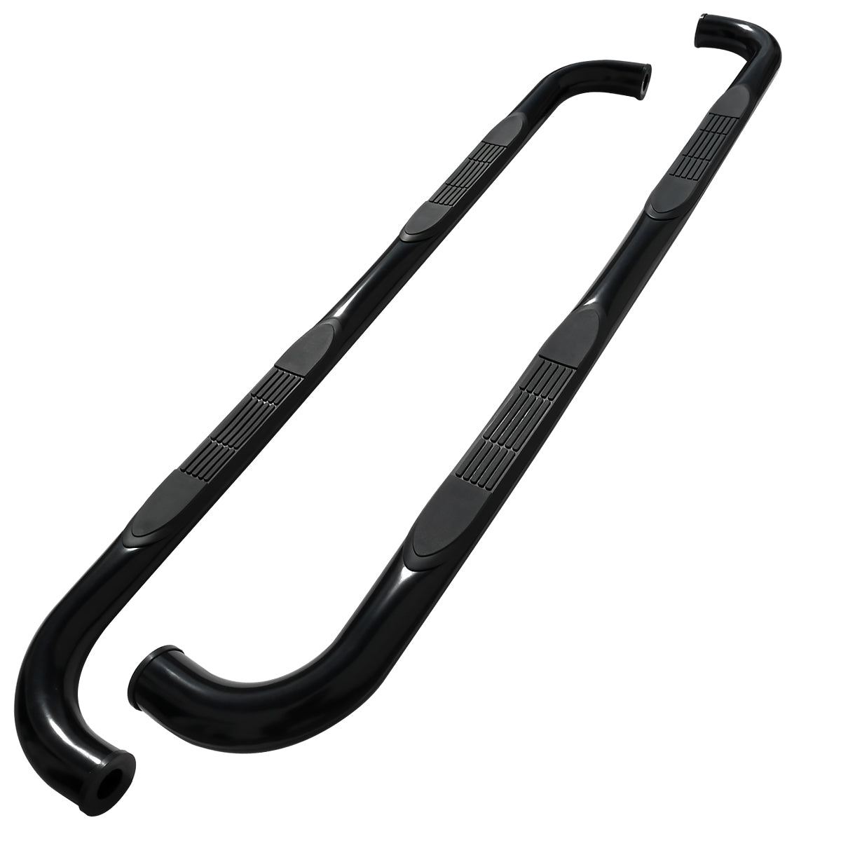 2004-2008 Ford F-150 Super Cab 3" Black Stainless Side Step Nerf Bars