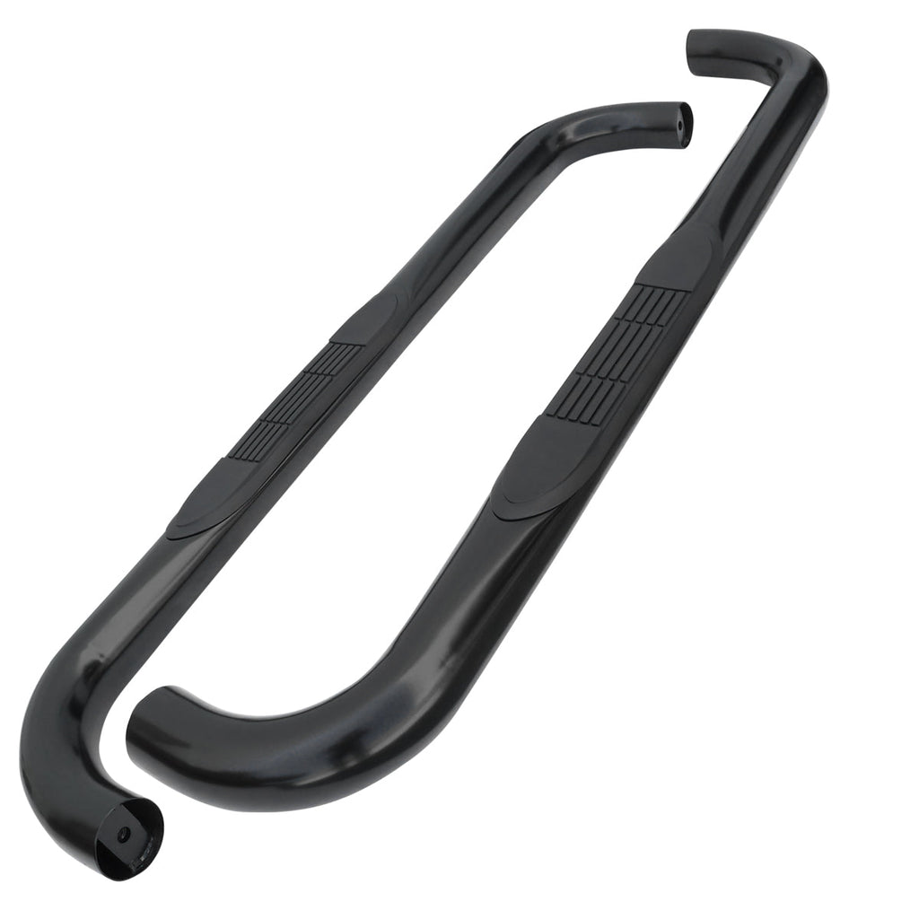 2009-2014 Ford F-150 Regular Cab 3" Black Stainless Steel Side Step Nerf Bars