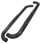 2009-2014 Ford F-150 Regular Cab 3" Black Stainless Steel Side Step Nerf Bars