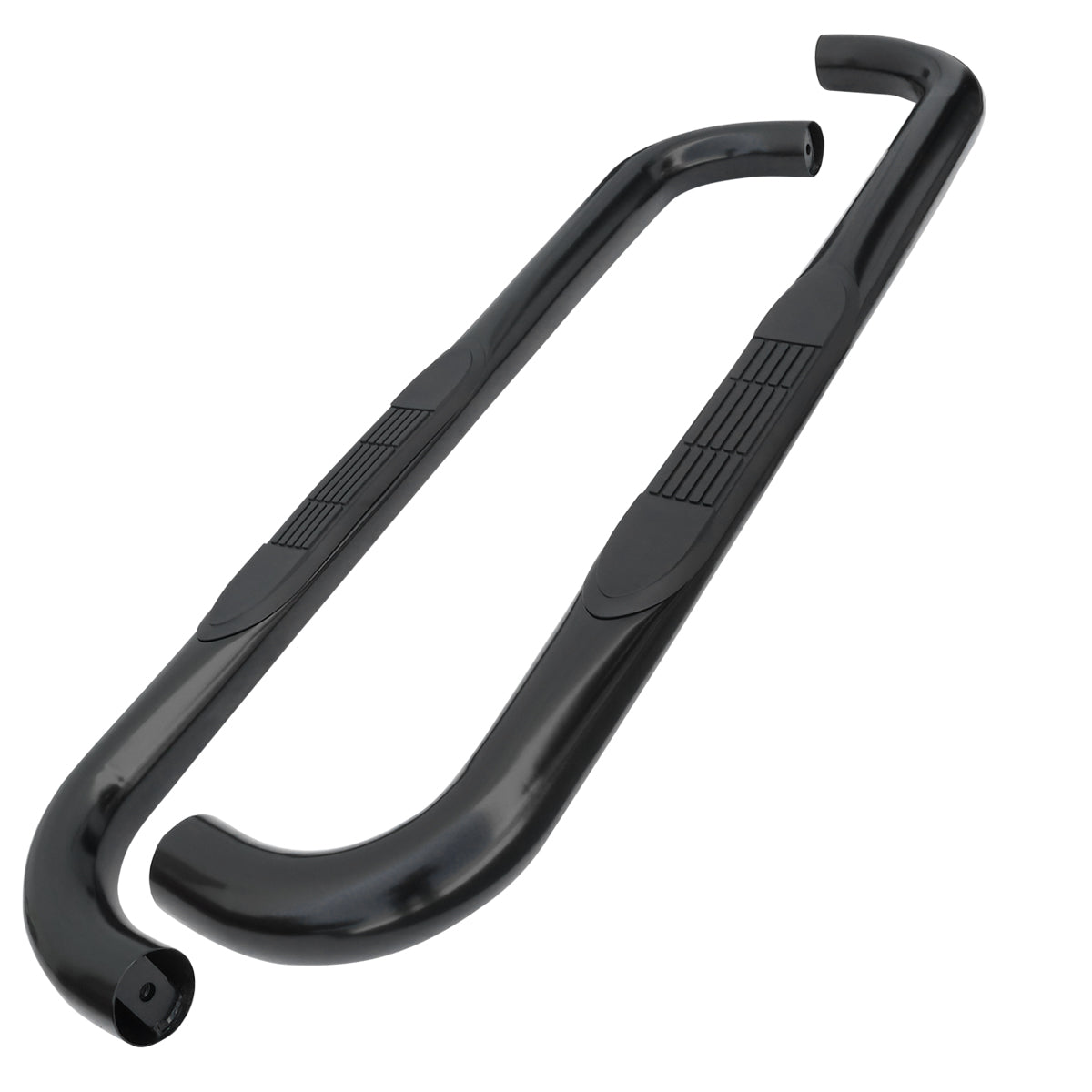 2009-2014 Ford F-150 Regular Cab 3" Black Stainless Steel Side Step Nerf Bars