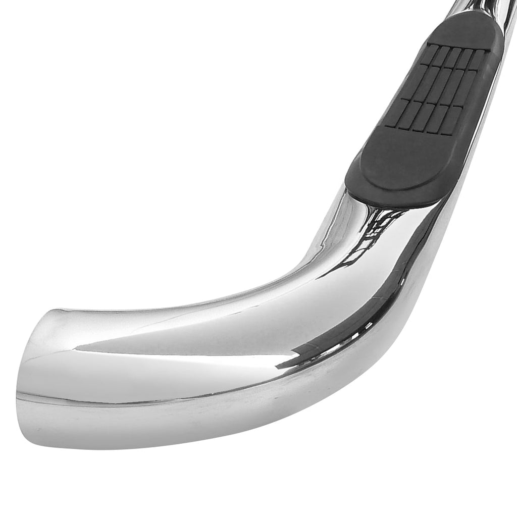 2009-2014 Ford F-150 Regular Cab 3" Chrome Stainless Steel Side Step Nerf Bars