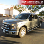 2015-2021 Ford F-150/F-250/F-350/F-450/F-550 Crew/SuperCrew Cab 3" Chrome Stainless Steel Side Step Nerf Bars