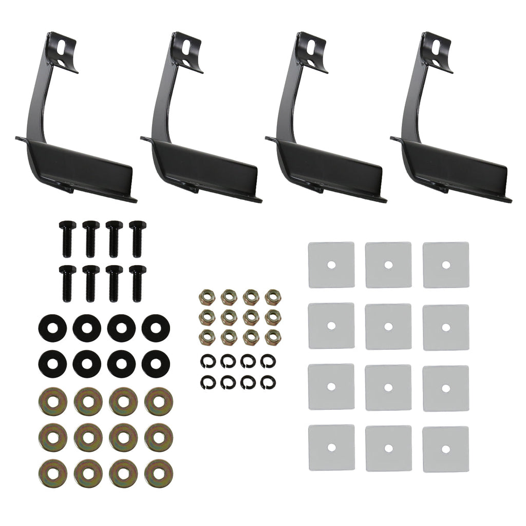 2015-2024 Ford F-150/F-250/F-350/F-450/F-550 SuperCab 3" Chrome Stainless Steel Side Step Nerf Bars