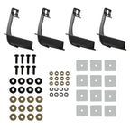 2015-2024 Ford F-150/F-250/F-350/F-450/F-550 SuperCab 3" Black Stainless Steel Side Step Nerf Bars