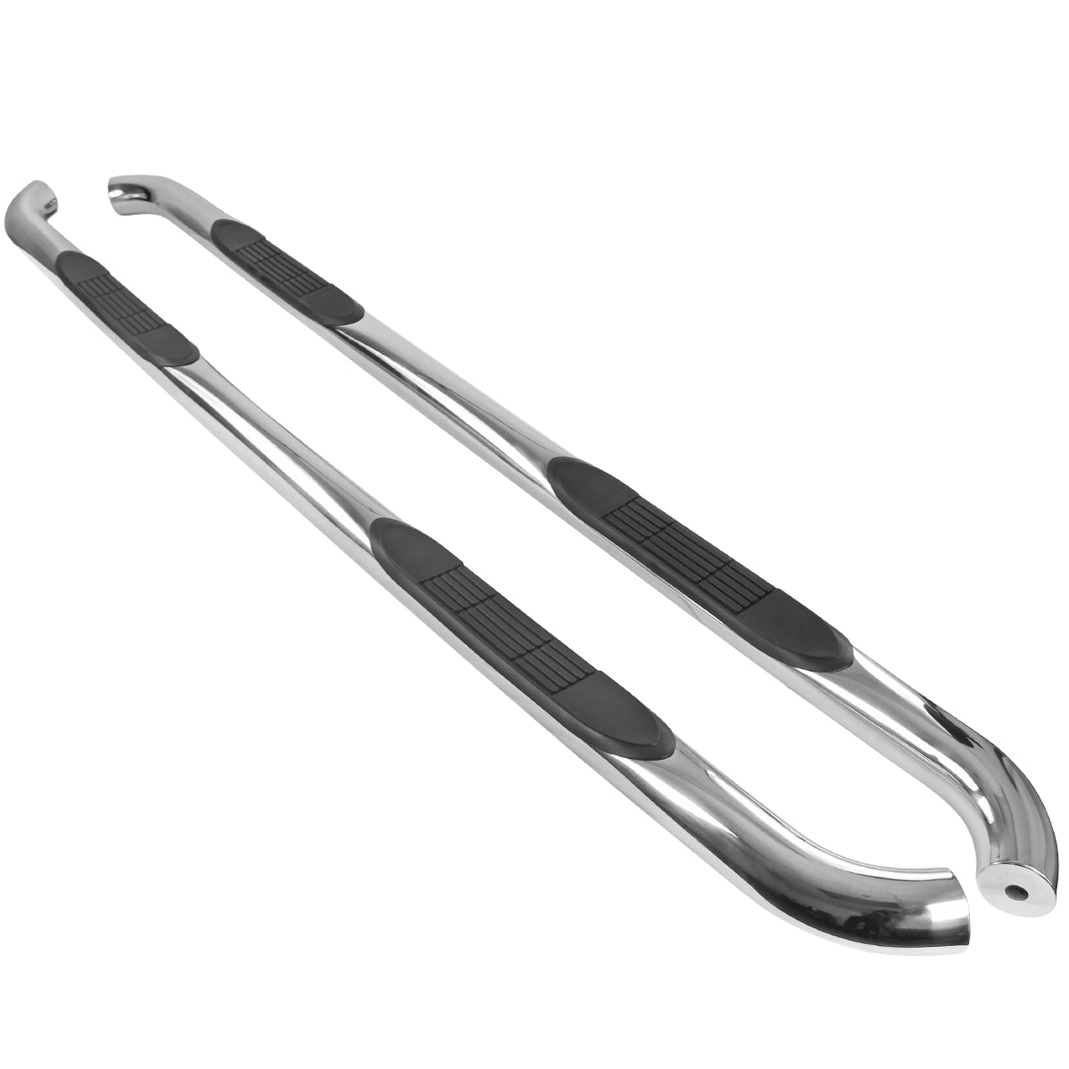 2015-2024 Ford F-150/F-250/F-350/F-450/F-550 SuperCab 3" Chrome Stainless Steel Side Step Nerf Bars