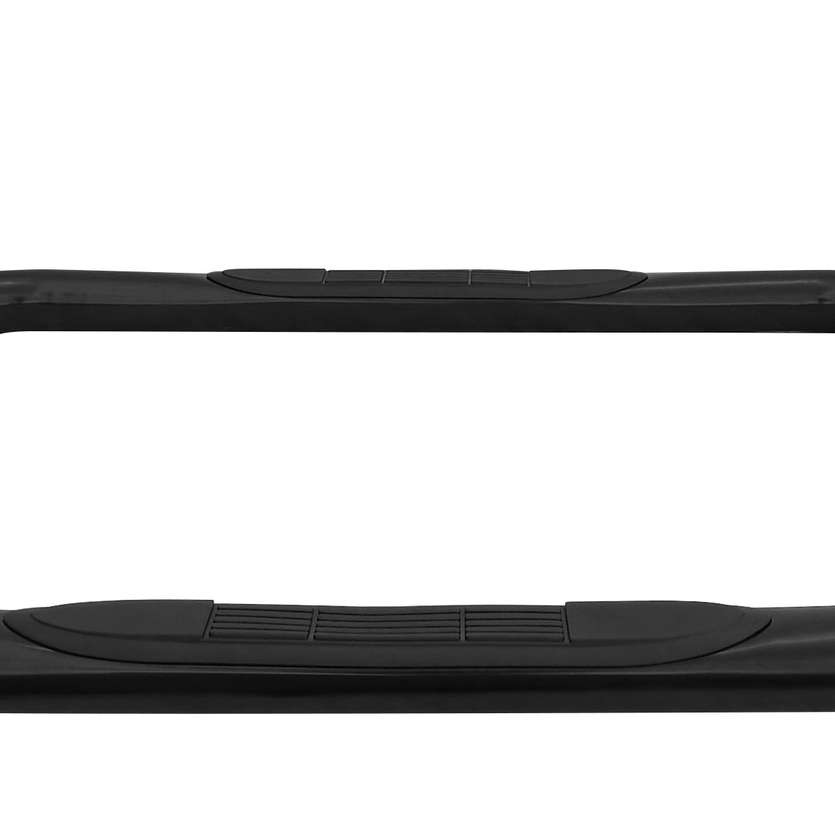 1980-1996 Ford F-150/F-250/F-350/Bronco Regular Cab 3" Black Stainless Steel Side Step Nerf Bars