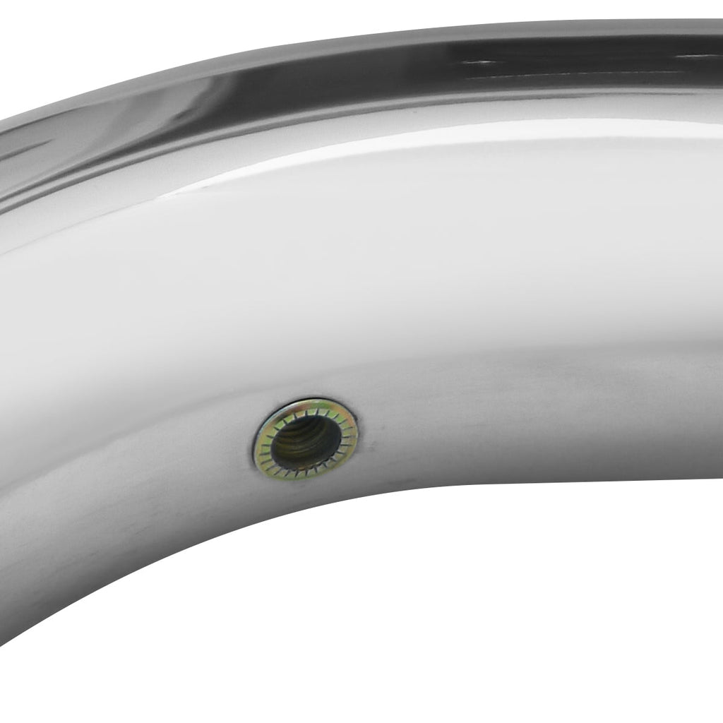 1980-1996 Ford F-150/F-250/F-350/Bronco Regular Cab 3" Chrome Stainless Steel Side Step Nerf Bars