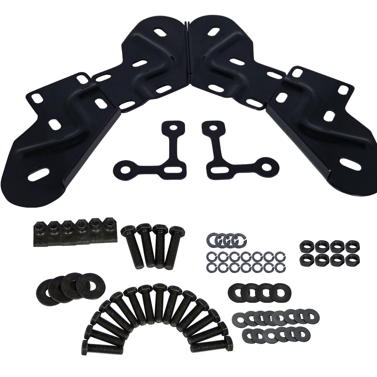 1999-2016 Ford F-250/F-350/F-450/F-550 SuperCrew 3" Black Stainless Steel Side Step Nerf Bars
