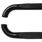 1999-2016 Ford F-250/F-350/F-450/F-550 Regular Cab 3" Black Stainless Steel Side Step Nerf Bars
