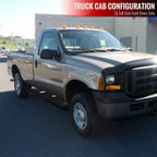 1999-2016 Ford F-250/F-350/F-450/F-550 Regular Cab 3" Black Stainless Steel Side Step Nerf Bars