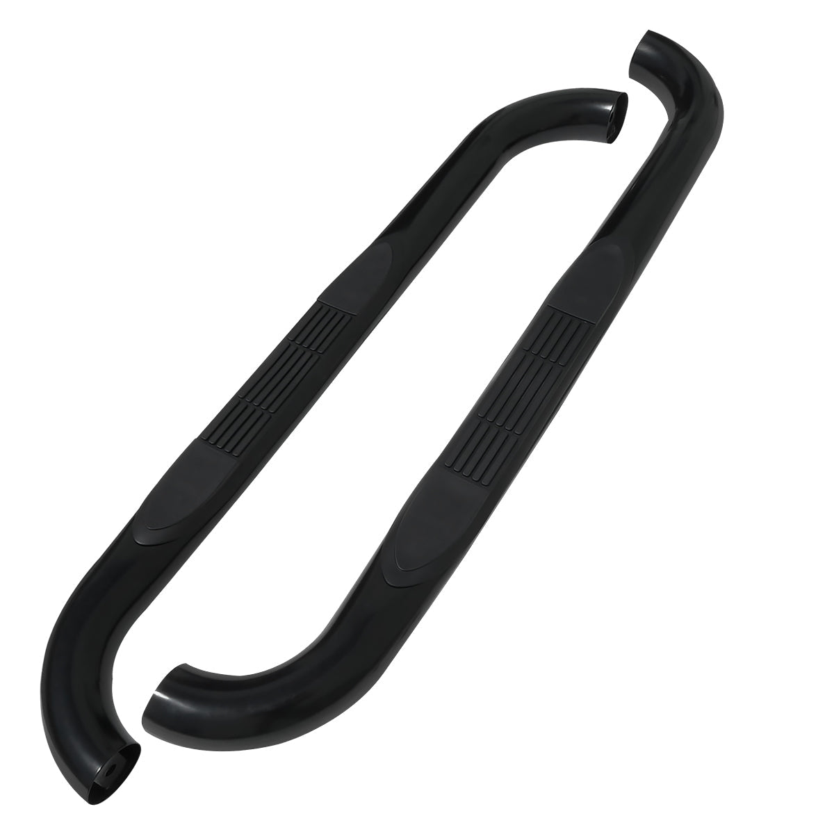 1999-2016 Ford F-250/F-350/F-450/F-550 Regular Cab 3" Black Stainless Steel Side Step Nerf Bars