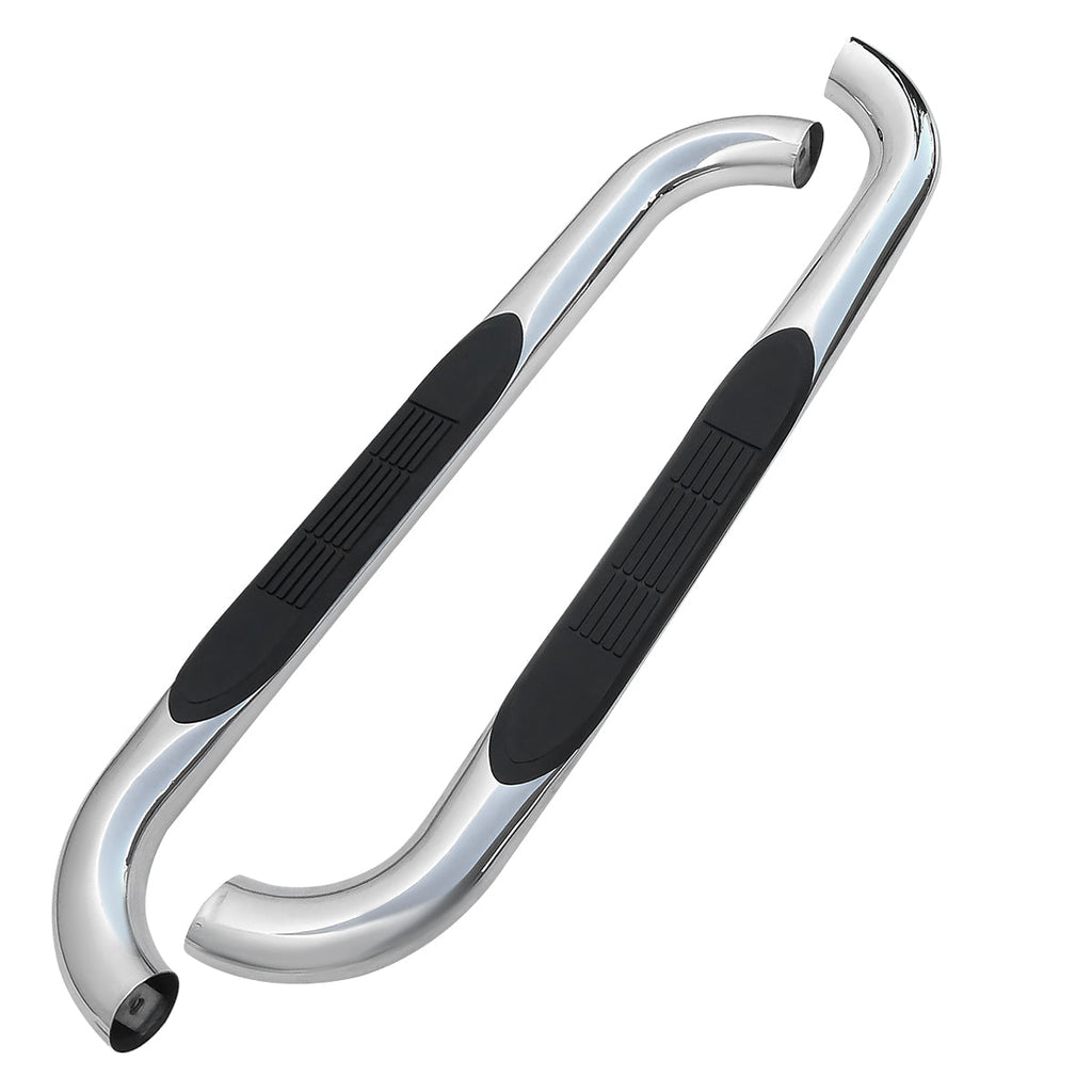 1999-2016 Ford F-250/F-350/F-450/F-550 Regular Cab 3" Chrome Stainless Steel Side Step Nerf Bars