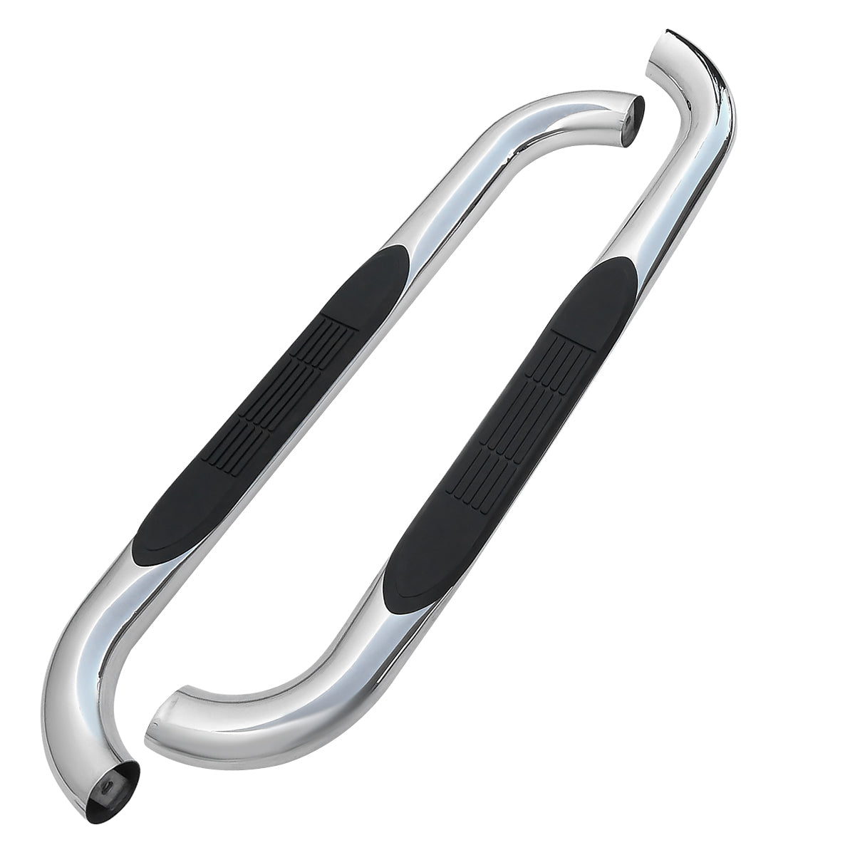 1999-2016 Ford F-250/F-350/F-450/F-550 Regular Cab 3" Chrome Stainless Steel Side Step Nerf Bars