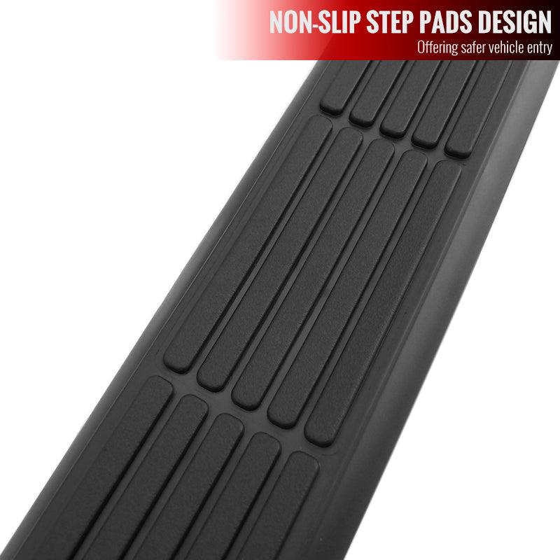 1999-2016 Ford F-250/F-350/F-450/F-550 Super Cab 3" Black Stainless Steel Side Step Nerf Bars
