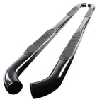 2005-2024 Nissan Frontier Crew Cab 3" Black Stainless Steel Side Step Nerf Bars