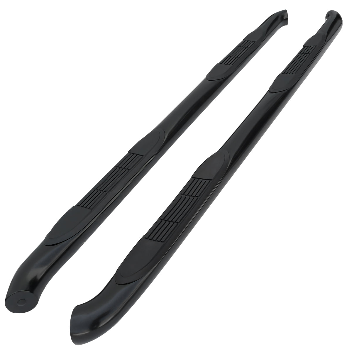 2008-2013 Jeep Liberty KK Black Stainless Steel Side Step Nerf Bars