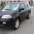 2001-2008 Acura MDX/Honda Pilot 3" Black Stainless Steel Side Step Nerf Bars