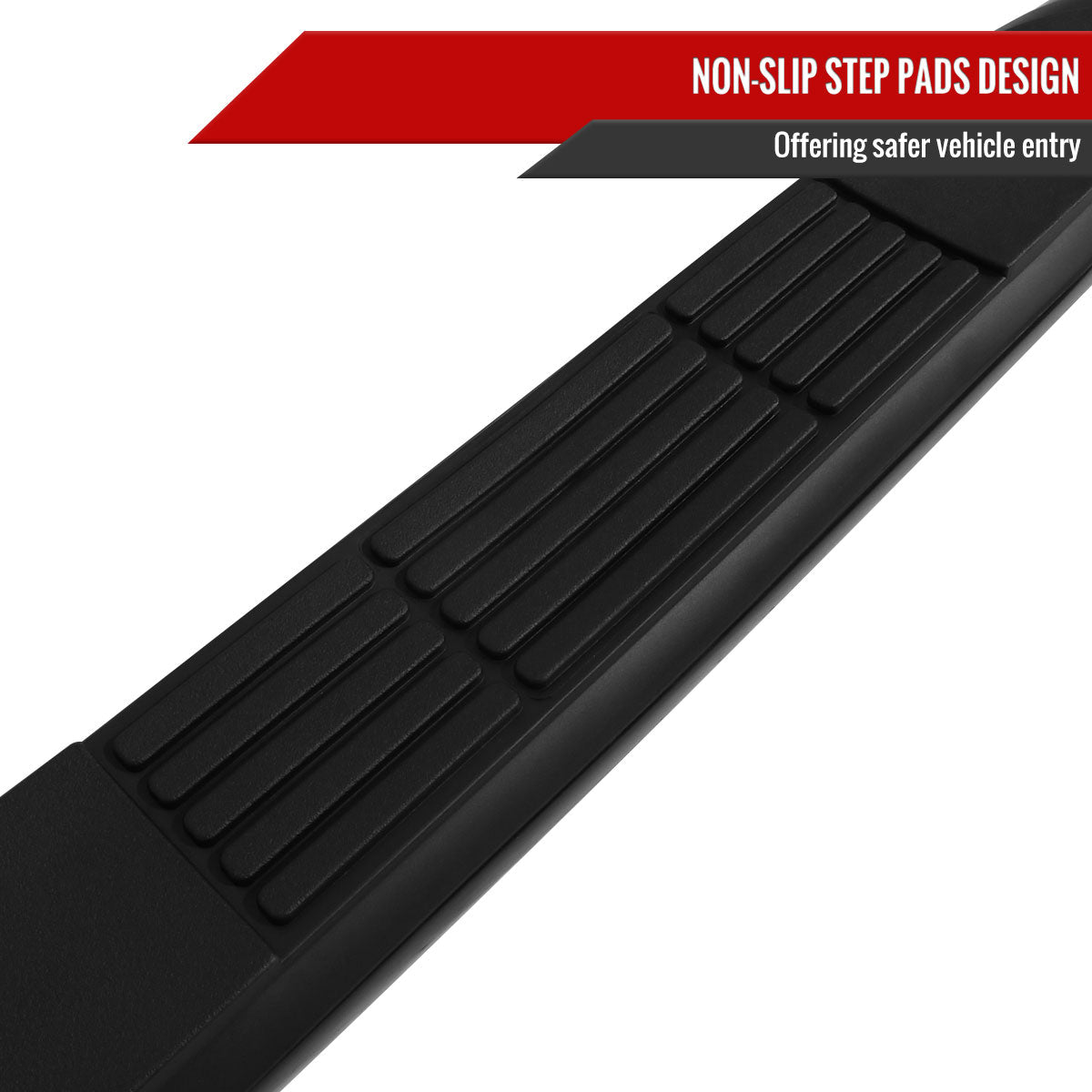 2002-2009 Dodge RAM Regular Cab 3" Black Side Step Nerf Bars