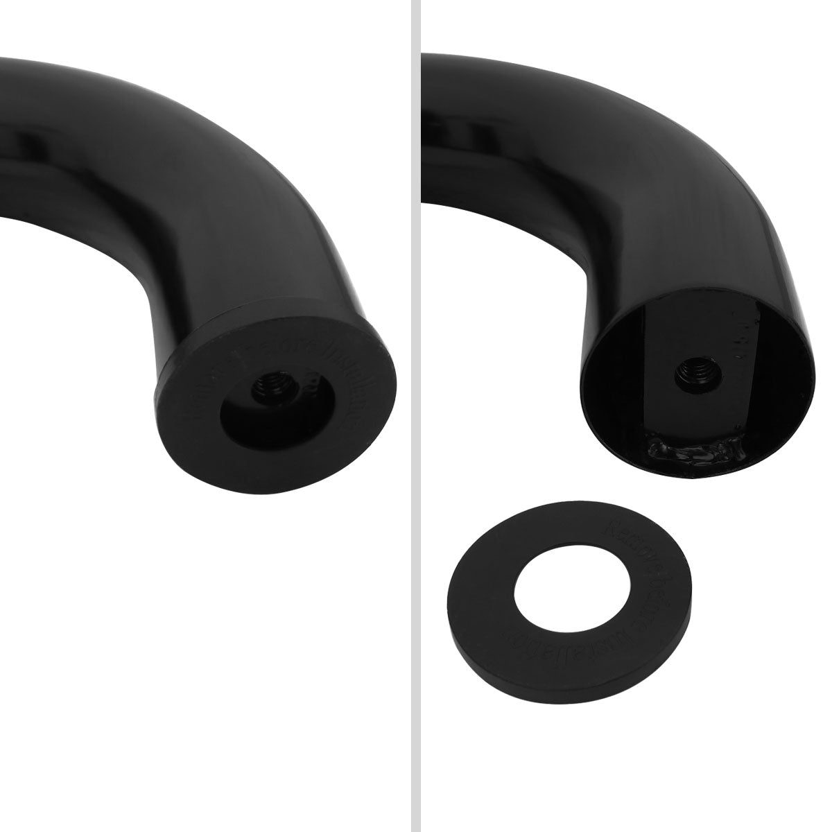 2002-2009 Dodge RAM Regular Cab 3" Black Side Step Nerf Bars