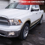2009-2018 Dodge RAM 1500 / 2010-2024 RAM 2500 3500 4500 5500 Crew Cab 3" Black Stainless Steel Side Step Nerf Bars