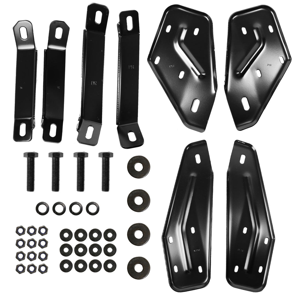 2019-2024 Dodge RAM 1500 Quad Cab 3" Black Stainless Steel Side Step Nerf Bars