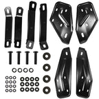 2019-2024 Dodge RAM 1500 Quad Cab 3" Black Stainless Steel Side Step Nerf Bars