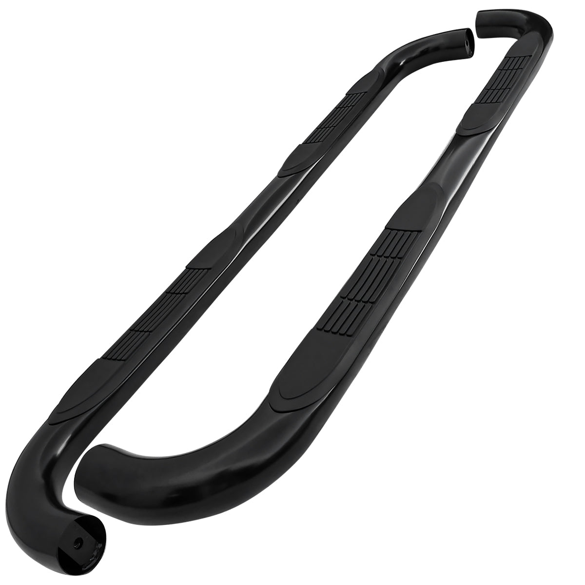 2019-2024 Dodge RAM 1500 Quad Cab 3" Black Stainless Steel Side Step Nerf Bars