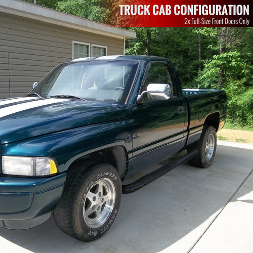 1994-2002 Dodge RAM Regular Cab 3" Black Stainless Steel Side Step Nerf Bars