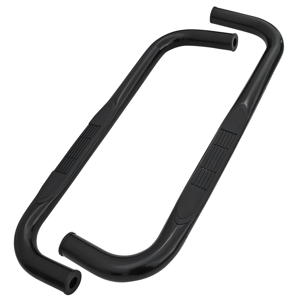 1994-2002 Dodge RAM Regular Cab 3" Black Stainless Steel Side Step Nerf Bars