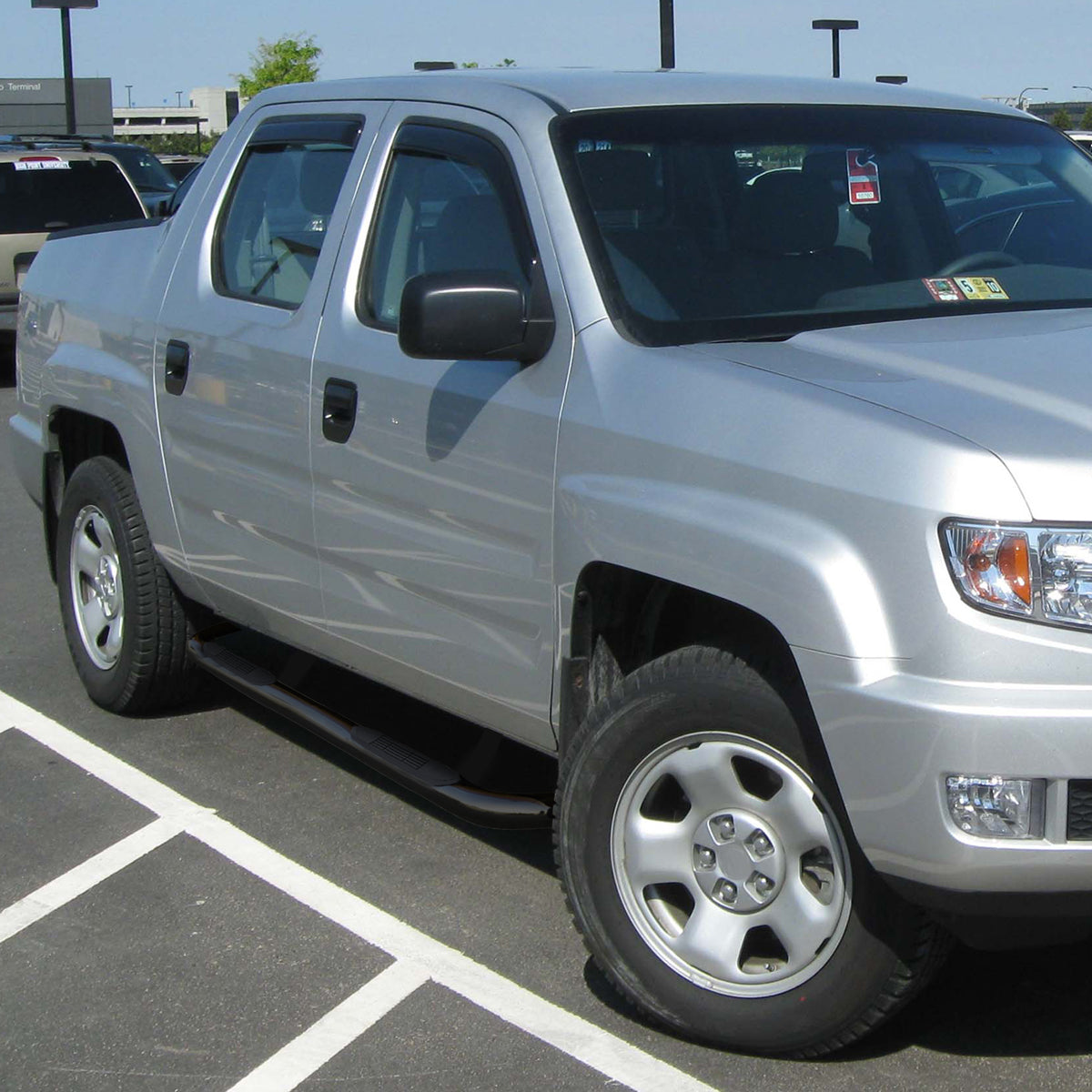 2006-2015 Honda Ridgeline Black Stainless Steel Side Step Nerf Bars