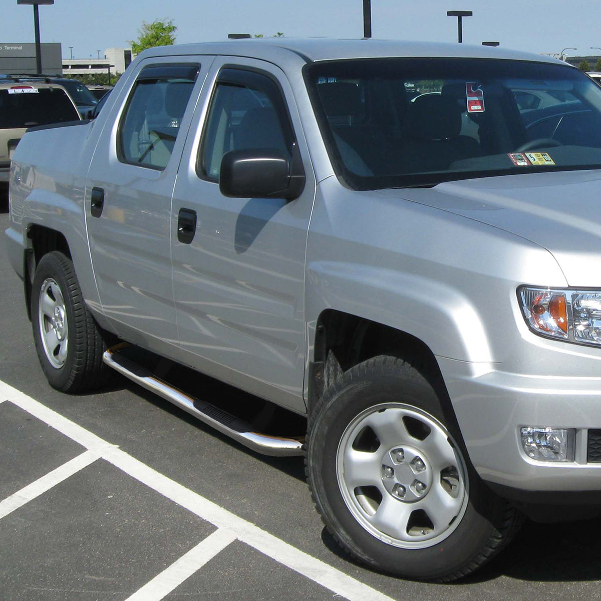 2006-2015 Honda Ridgeline Chrome Stainless Steel Side Step Nerf Bars