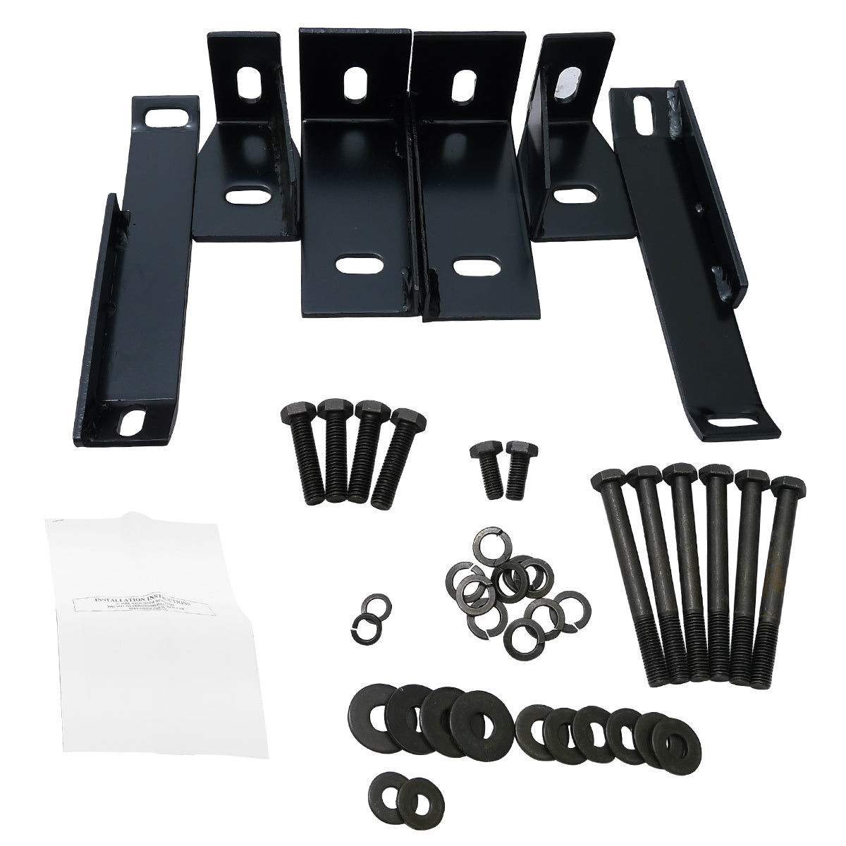 2001-2018 Chevrolet Silverado/GMC Sierra Crew Cab Black Stainless Steel Side Step Nerf Bars