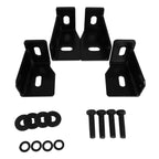 1999-2018 Chevrolet GMC Silverado/Sierra 1500/2500/3500 Regular Cab 3" Black Stainless Steel Side Step Nerf Bars