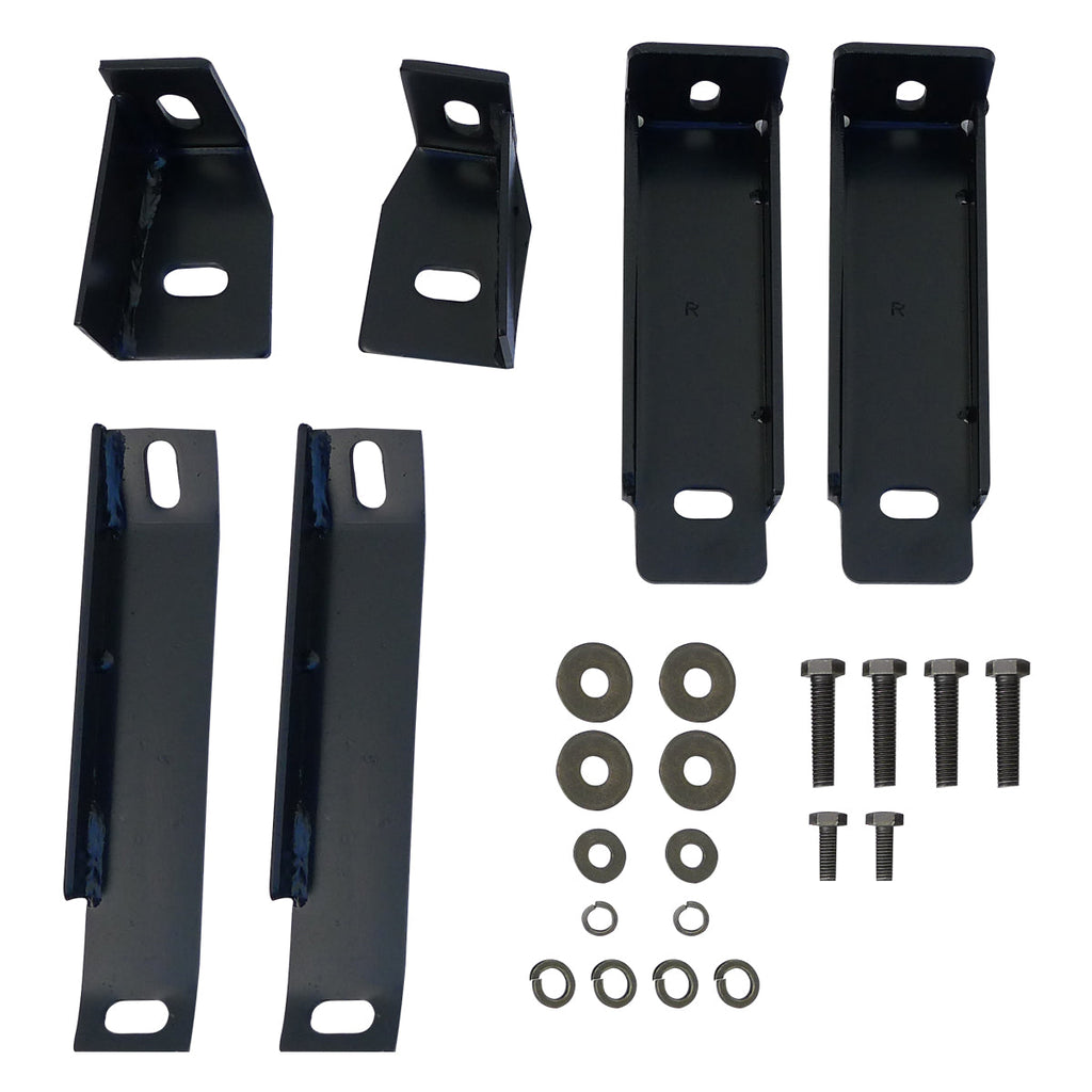 1999-2018 Chevrolet Silverado/GMC Sierra Extended/Double Cab Black Stainless Steel Side Step Nerf Bars
