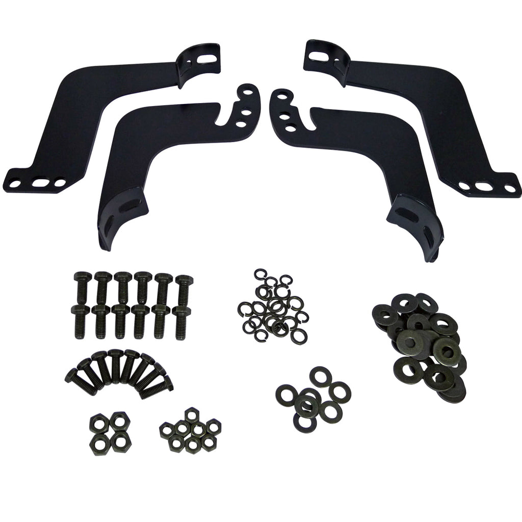 2001-2004 Toyota Tacoma Double Cab/Crew Cab Black Stainless Steel Side Step Nerf Bars
