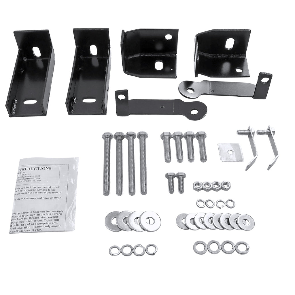 2000-2020 Chevrolet Tahoe/ GMC Yukon 1500 Black Stainless Steel Side Step Nerf Bars