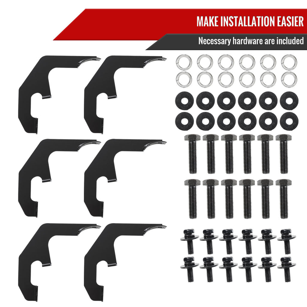 2021-2022 Chevrolet Tahoe/GMC Yukon Black 3" Side Step Nerf Bars Running Boards