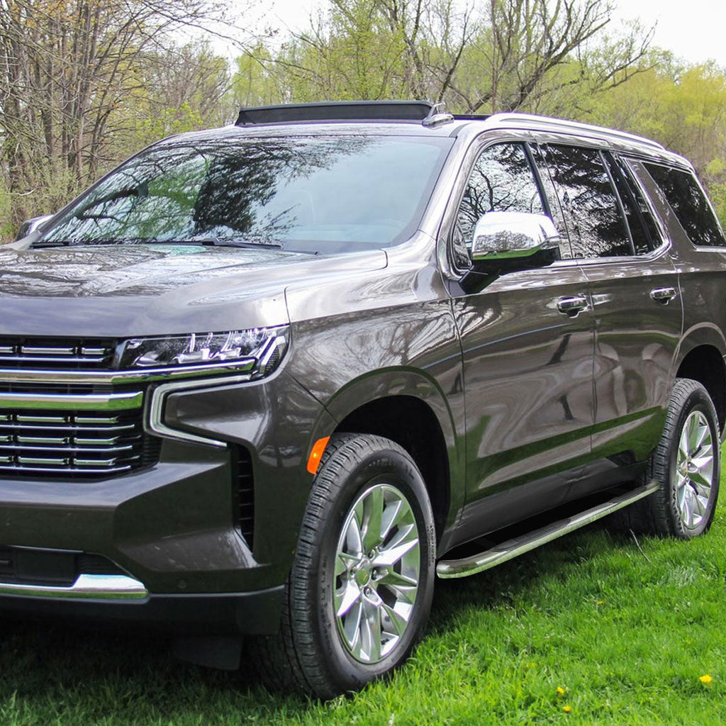 2021-2022 Chevrolet Tahoe/GMC Yukon Chrome 3" Side Step Nerf Bars Running Boards