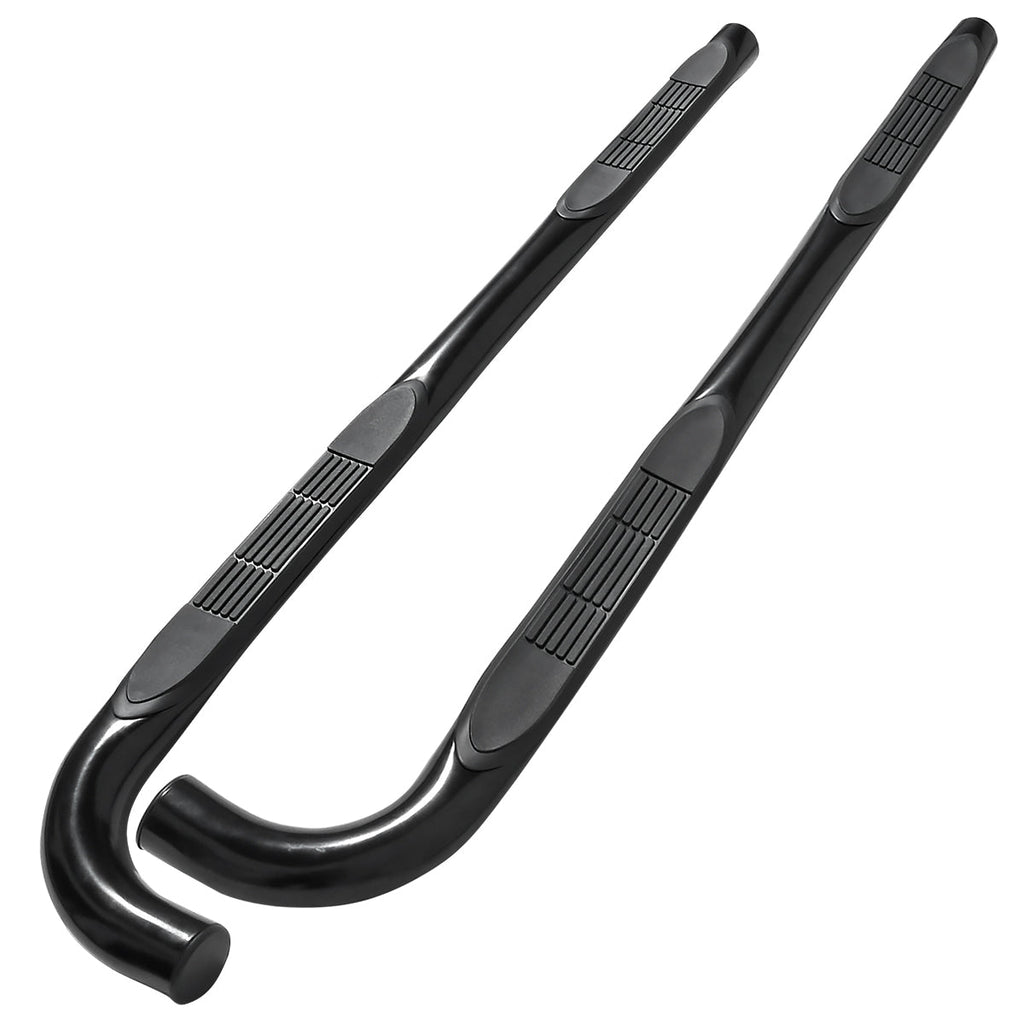 2002-2009 Chevrolet Trailblazer/GMC Envoy Black Stainless Steel Side Step Nerf Bars