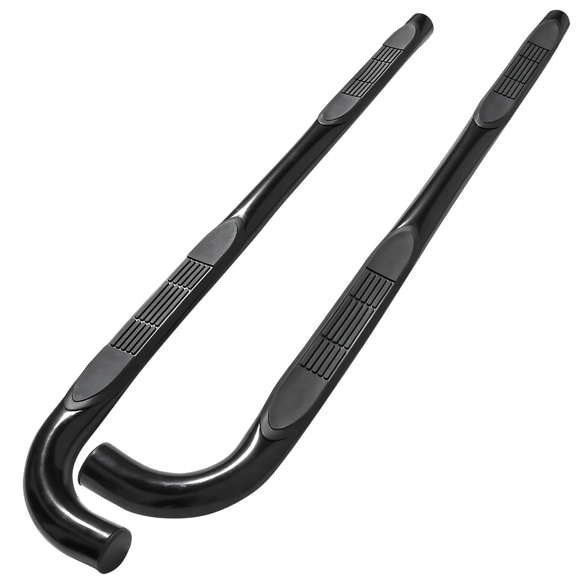 2002-2009 Chevrolet Trailblazer/GMC Envoy Black Stainless Steel Side Step Nerf Bars