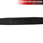 2004-2024 Nissan Titan Crew Cab Black Stainless Steel Side Step Nerf Bars