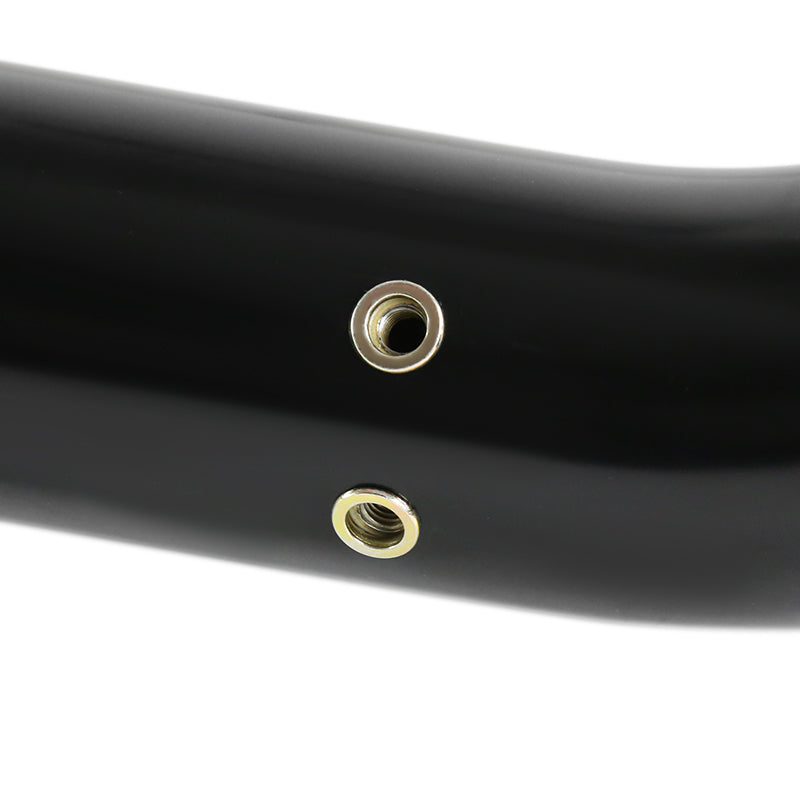 2004-2024 Nissan Titan Crew Cab Black Stainless Steel Side Step Nerf Bars
