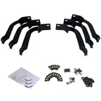 2004-2024 Nissan Titan Crew Cab Black Stainless Steel Side Step Nerf Bars