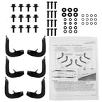 2004-2024 Nissan Titan King Extended Cab Black Stainless Steel Side Step Nerf Bars