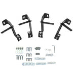 2007-2018 Jeep Wrangler 2DR Black Stainless Steel Side Step Nerf Bars