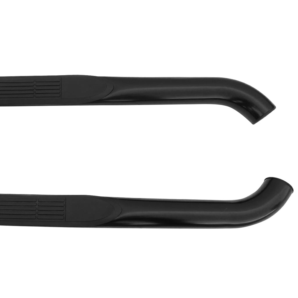 2007-2018 Jeep Wrangler 2DR Black Stainless Steel Side Step Nerf Bars